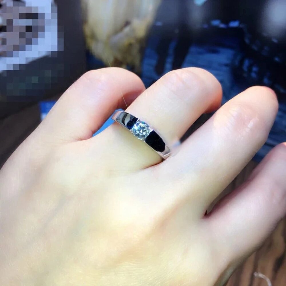 Beautiful Ladies Diamond Tension Ring / Band, .925 Solid Sterling Silver - Picture 9 of 11
